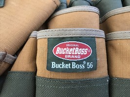 BucketBoss Orange Green 5 Gallon Bucket Boss 56 Nylon Tool Bag Organizer - £31.96 GBP