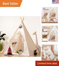 Roomy Grey and White Teepee Tent for Kids - Perfect for Active Imagination - $41.50