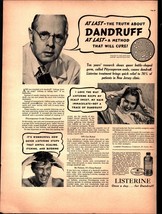 Listerine Advertising Print Ad 1937 Discovered the Germ that Causes Dand... - $24.11