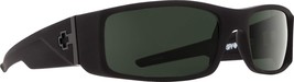 SPY Optic Hielo | Wrap Sunglasses Soft Matte Black/Happy Gray/Green - $231.99