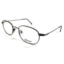 DKNY 6404 001 Eyeglasses Frames Black Round Oval Full Wire Rim 50-19-140 - £44.69 GBP