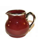 Creamer Sudlows Burslem Pottery Cranberry Burgundy Silver Rim  England V... - £7.78 GBP