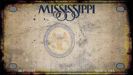Mississippi Great Seal Rusty Blank Novelty Mini Metal License Plate Tag - £11.81 GBP
