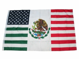 USA Mexico Friendship American Mexican Combination 3x5 Banner Flag Banner - £13.66 GBP