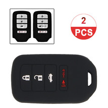 2Pcs Silicone Key Fob Cover Case For Honda Accord Civic Crv Ridgeline 4 ... - £15.68 GBP