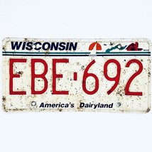  United States Wisconsin Dairyland Passenger License Plate EBE-692 - $18.80