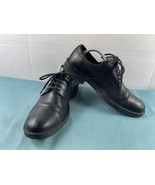 Born Børn Boc Oxford Men 10 M Shoes Black Leather Cap Toe Lace Up Dress ... - $37.74 CAD