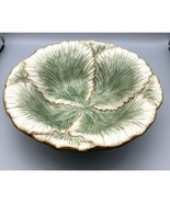 Fitz &amp; Floyd Classics Vintage Leaf-Shaped Ceramic Bowl Cabbage Dimension... - $31.68