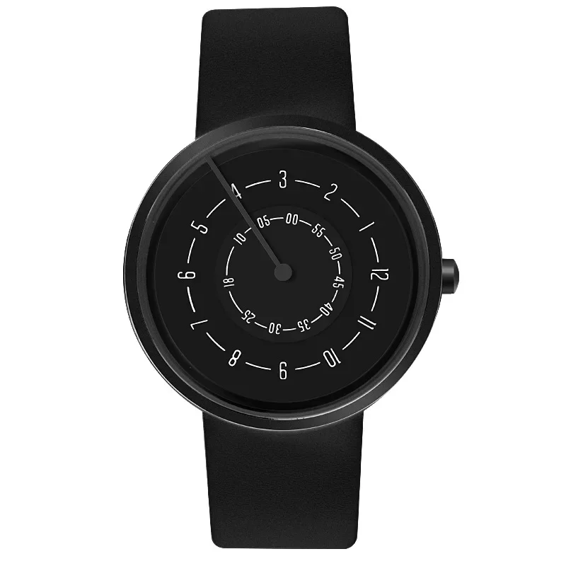 Creative Watches Fashion Simple Men Watches Leather Band Quartz Wristwat... - £14.33 GBP