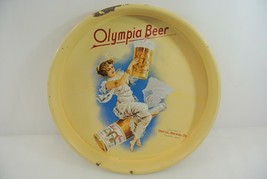 Olympia Beer Tray Vintage Metal Serving Tray Capital Brewing Washington 13 Inch - £18.74 GBP