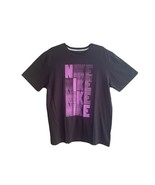 Rear Nike XL Regular Fit T-Shirt Mens Black/Purple Block Logo GREAT COND... - $18.69