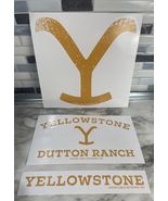 3 PACK YELLOWSTONE LOGO STICKER ASSORTED Spike Cable Networks TV - £11.76 GBP
