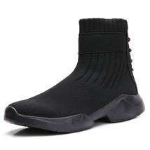 Autumn Winter Women Ankle Boots Sock Comfortable Casual Shoes Big Size 41 42 Hig - $34.38
