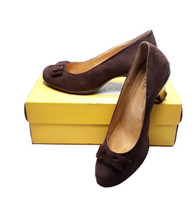 Softspots Women Chocolate Brown Suede Leather Pumps Shoes Heels Size 9.5 WW NWOB - £23.42 GBP
