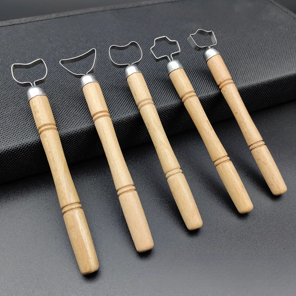 Pottery Ceramic Tool Trimming Knife Single Head Ring Scraper DIY Clay 5P... - $6.14