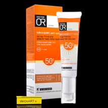 SUN &amp; GLOW mineral anti-aging sunscreen medium shade +SPF50 30 ml - $47.90
