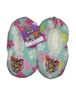 Paw Patrol Slippers Slipper Socks Teal Fuzzy Fleece Girls Toddler Non Sk... - £7.22 GBP