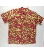 Reyn Spooner Hawaiian Aloha Red Floral Pullover Shirt Mens XLarge EUC - £40.85 GBP