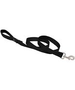 Dog Leash by Lupine in 1&quot; Wide Black 6-Foot Long with Padded Handle - $462.10 MXN