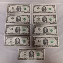 9- $2.00 Bills in Sequential Order 2017 Series L89740484-L8974092 - $28.95