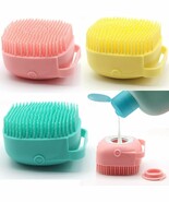 3 Pack Silicone Body Scrubber with Handle Bath Brush for Dogs Shampoo di... - $13.02 CAD