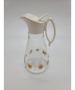 Vintage Log Cabin Syrup Glass Dispenser Bottle Atomic Starburst MCM Pancake - €12,87 EUR