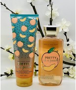 Bath and Body Works Pretty As A Peach Duo Set Body Cream, Shower Gel  - £22.27 GBP