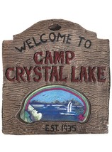 Jason Voorhees Friday The 13th Camp Crystal Sign 18 x 17 x 1.25 inches (a) o22 - £111.46 GBP