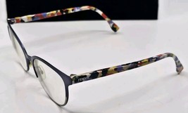 Fendi Chromia Italy Eyeglasses FF0349 TWJ Blue Floral 54 17 145 FRAMES ONLY - $1,093.40 MXN
