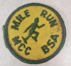 Boy Scouts BSA MCC Milwaukee County Council Mile Run 2&quot; Patch Green &amp; Yellow - £11.70 GBP
