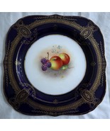 Superb c1960 ROYAL WORCESTER Plate Signed by Edward Townsend Cobalt and ... - £241.52 GBP