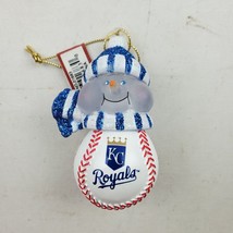 Scottish Christmas Snowman Kansas City Royals Light Up Christmas Tree Ornament - £3.81 GBP
