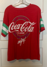 Coca-Cola Red Tee with Green and White Accents Size L - $20.10