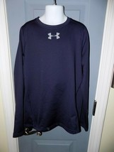 Under Armour Cold Gear Fitted BlueLong Sleeve Shirt Size YMD EUC - $18.50