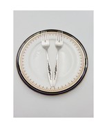 International Deep Silver LAUREL MIST Salad Forks Set 2 Silverplate Flat... - $24.08 CAD