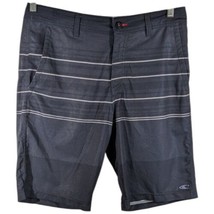 Mens Hybrid Shorts Swim Trunks Black Gray 32 Quick Dry Beach Casual Amph... - $29.21