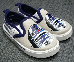 Star Wars R2-R2 Toddler Girls Boys Slip On Canvas Shoes Size 7 Clean Nice - £20.93 GBP