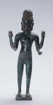 Ancien Bayon Style Bronze Khmer Debout Lokeshvara Statue - 33cm/13 &quot; - £490.04 GBP