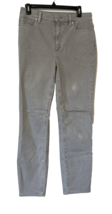 Lands End Womens Straight Leg Jeans Light Gray Size 10 Five Pockets Cott... - $18.69