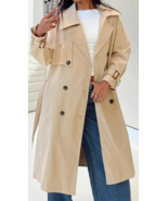 Princess Polly Westwind Trench Coat Womens Size M/L Natural - $44.55