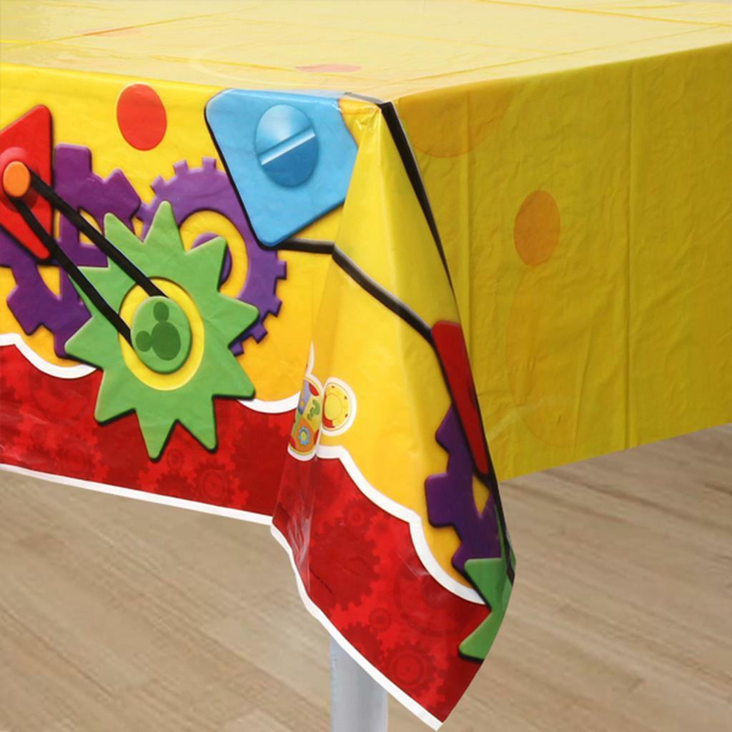 Mickey Playtime Plastic Table Cover Birthday Party Supplies 1 Count 54" x 96" - £5.44 GBP