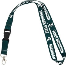 NCAA Michigan State Official Team Merch Neck Release Lanyard Keychain ID Holder - £8.74 GBP