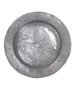 Vintage Aluminum Child&#39;s Feeding Plate Circus Animals Baby Dish 7-1/2&quot; U8 - $16.92 CAD