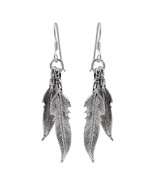 Two Feathers 925 Sterling Silver Fish Hook Earrings - £16.92 GBP