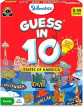 Card Game Guess in 10 States of America Educational Travel Toys for Boys Girls a - £27.48 GBP