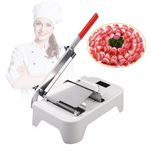 Manual Frozen Meat Slicer Adjustable Cutting Ham Mutton Beef Cutter Stai... - $40.99