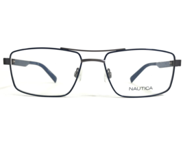 Nautica Eyeglasses Frames N7294 410 Gray Blue Square Full Rim 55-17-140 - £54.99 GBP