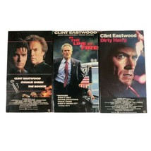 Clint Eastwood VHS Lot Action Drama The Rookie Dirty Harry In the Line o... - £10.30 GBP
