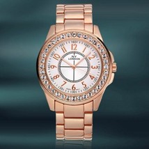 NEW NY London 9226-RG Men&#39;s Uptown Watch Crystal White Dial Rose Gold Case Band - £15.49 GBP