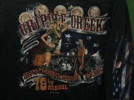 POW MIA Cripple Creek Colorado CO LS T-Shirt 2010 Salute to American Vet... - $18.38